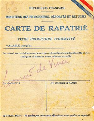 carte de rapatrié république francaise nuij gerardus theodorus jan geb. 26 03 1908 coll. betty korthouwer kl