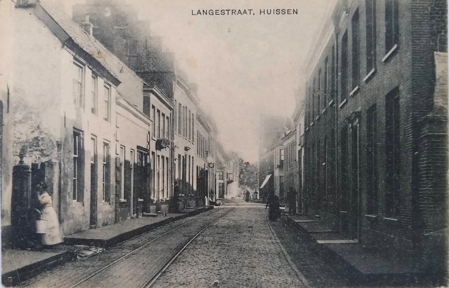 17.B.2 Oude kaart. Langestraat juffrouw Hulsman. Aangepast